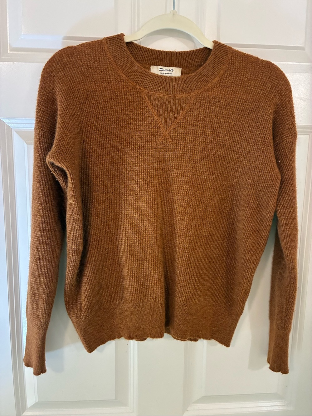 Madewell Cashmere Sweatshirt in Burnt Spice XS - Picture 4 of 7